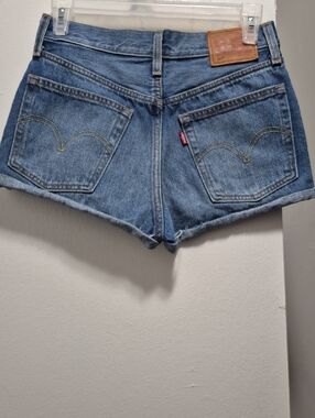 Levi's Women's Medium Blue Denim Cutoff Shorts